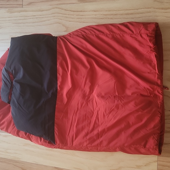 Old Navy Puffer jacket Orange Black long sleeves Large - Picture 12 of 17